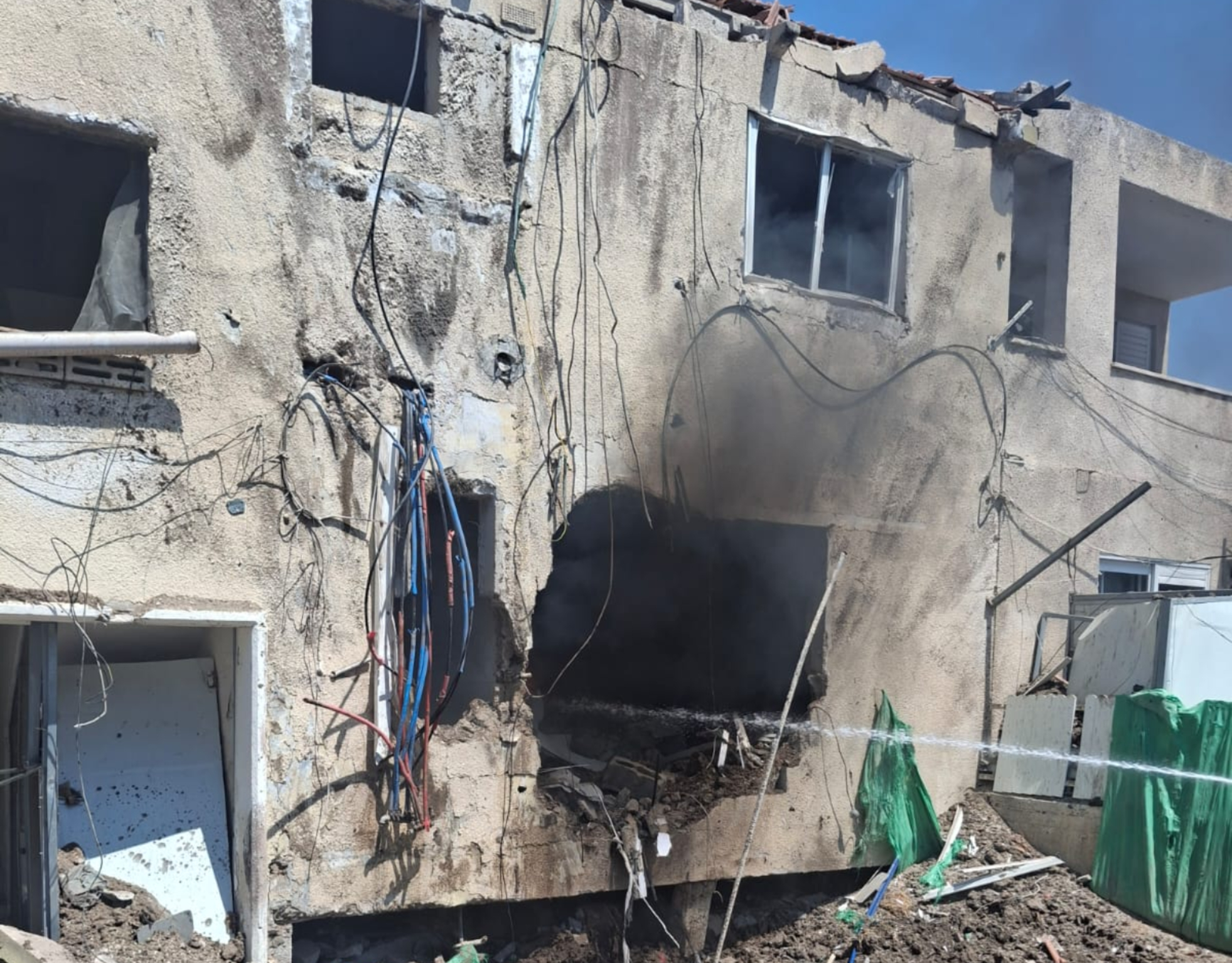 פגיעת כטב"ם בבית שאן