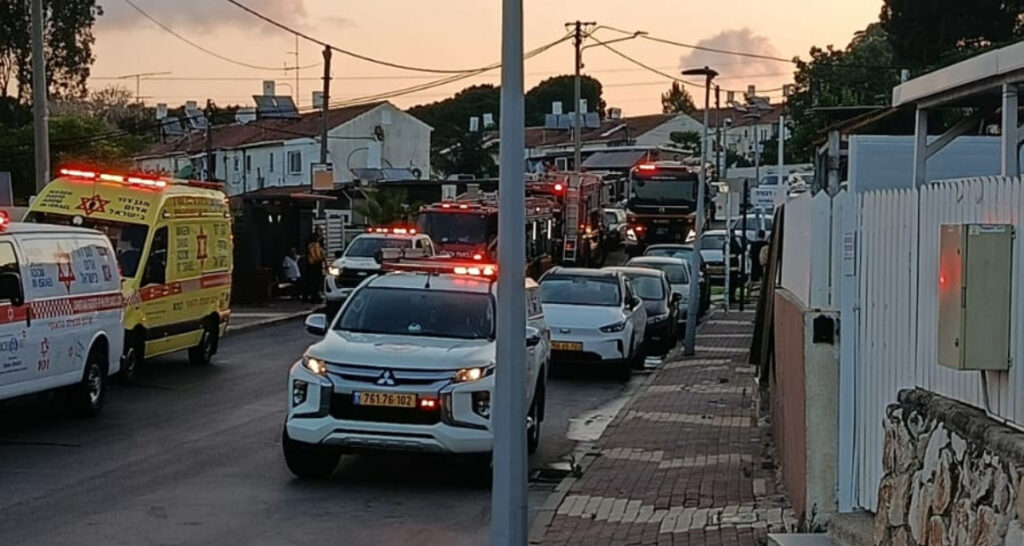 זירת השריפה בטרומפלדור