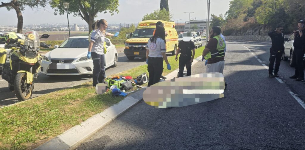 הולכת רגל נהרגה ברחוב צה"ל בנשר