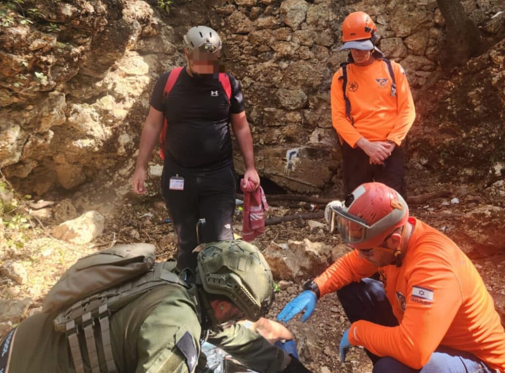 חילוץ דרמטי בכרמל, תלמיד פונה בסיוע מסוק חיל עויר