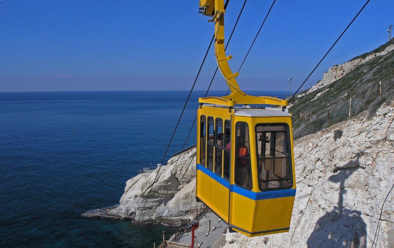 הרכבל בראש הנקרה ששבת מפעילות מאז ה-7 באוקטובר שב לפעילות