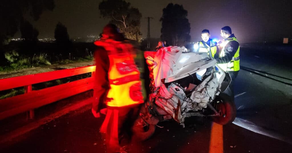 הרוג(30) ופצועה במצב אנוש בתאונה בכביש 65 סמוך לצומת הסרגל