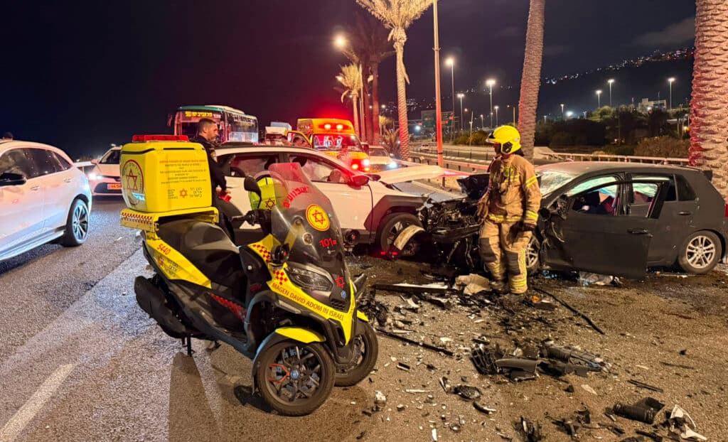 תאונת דרכים קטלנית בכביש 2 ביציאה הדרומית מחיפה